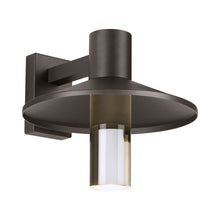 Load image into Gallery viewer, Ash Cylinder Outdoor LED Wall Light in 16-Inch / Bronze/High Output / 2700K/None.