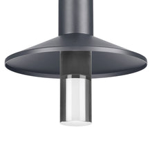 Load image into Gallery viewer, Ash Outdoor LED Pendant Light with Clear Cylinder in Detail.