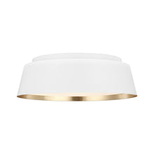 Load image into Gallery viewer, Asher Flush Mount Ceiling Light in Matte White (Small).