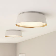 Load image into Gallery viewer, Asher Flush Mount Ceiling Light in living room.