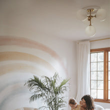 Load image into Gallery viewer, Ashleigh 4-Light LED Semi-Flush Mount Ceiling Light in bedroom.