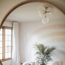 Load image into Gallery viewer, Ashleigh 4-Light LED Semi-Flush Mount Ceiling Light in bedroom.
