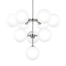 Load image into Gallery viewer, Ashleigh LED Chandelier in Polished Nickel.