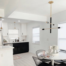 Load image into Gallery viewer, Astrid Chandelier in dining room.