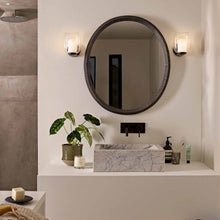 Load image into Gallery viewer, Aquina Bath Wall Light in bathroom.