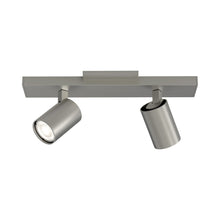 Load image into Gallery viewer, Ascoli Twin Semi Flush Ceiling Light in Matt Nickel.