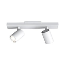 Load image into Gallery viewer, Ascoli Twin Semi Flush Ceiling Light in Textured White.