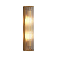 Load image into Gallery viewer, Avignon Round Wall Light in Antique Brass (2-Light).