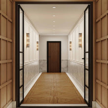 Load image into Gallery viewer, Avignon Square Wall Light in hallway.