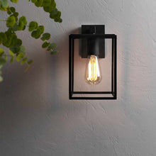 Load image into Gallery viewer, Box Lantern Outdoor Wall Light in Outside Area.