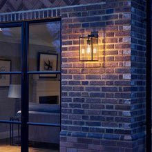 Load image into Gallery viewer, Box Lantern Outdoor Wall Light in Outside Area.