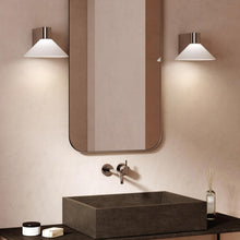 Load image into Gallery viewer, Conic Wall Light in bathroom.