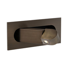 Load image into Gallery viewer, Digit LED Reading Wall Light in Bronze.