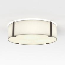 Load image into Gallery viewer, Elba Round Flush Mount Ceiling Light in White (Small).