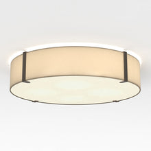 Load image into Gallery viewer, Elba Round Flush Mount Ceiling Light in Putty (Medium).