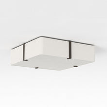 Load image into Gallery viewer, Elba Square Flush Mount Ceiling Light in White (Medium).