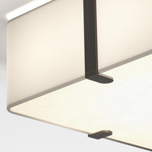 Load image into Gallery viewer, Elba Square Flush Mount Ceiling Light in Detail.