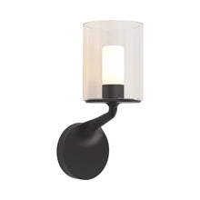 Load image into Gallery viewer, Elena Wall Light in Matt Black.