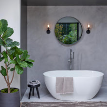 Load image into Gallery viewer, Elena Wall Light in bathroom.