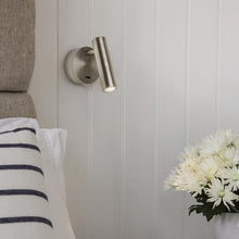 Load image into Gallery viewer, Enna Round LED Wall Light in bedroom.