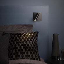 Load image into Gallery viewer, Enna Square LED Wall Light in bedroom.