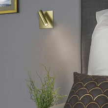Load image into Gallery viewer, Enna Square LED Wall Light in bedroom.