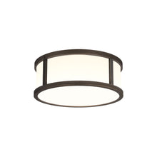 Load image into Gallery viewer, Mashiko Round Flush Mount Ceiling Light in Bronze (Small).