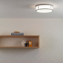 Load image into Gallery viewer, Mashiko Round Flush Mount Ceiling Light in living room.