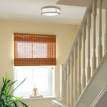Load image into Gallery viewer, Mashiko Round Flush Mount Ceiling Light in stairs.
