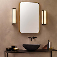 Load image into Gallery viewer, Mashiko Square Wall Light in bathroom.