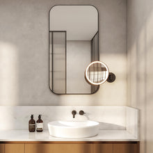 Load image into Gallery viewer, Nagoya Magnifying Wall Mirror in bathroom.