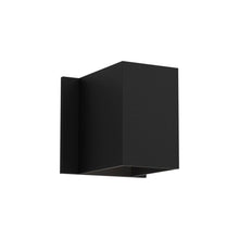 Load image into Gallery viewer, Oslo Outdoor LED Wall Light in Textured Black (Small).