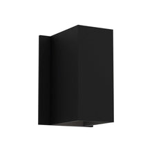 Load image into Gallery viewer, Oslo Outdoor LED Wall Light in Textured Black (Medium).