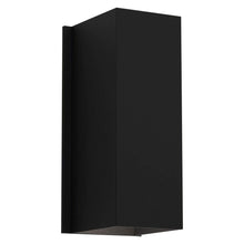 Load image into Gallery viewer, Oslo Outdoor LED Wall Light in Textured Black (Large).