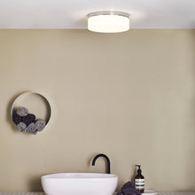 Load image into Gallery viewer, Sabina 280 Flush Mount Ceiling Light in bathroom.