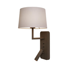 Load image into Gallery viewer, Side by Side Reading Wall Light in Bronze/Plutty (Without USB).