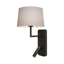Load image into Gallery viewer, Side by Side Reading Wall Light in Matt Black/Plutty (Without USB).