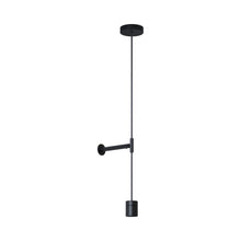 Load image into Gallery viewer, Tacoma LED Pendant Light With Wall Kit in Matt Black.