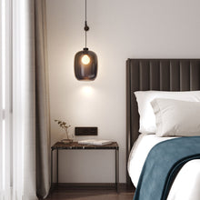 Load image into Gallery viewer, Tacoma LED Pendant Light With Wall Kit in bedroom.