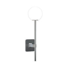 Load image into Gallery viewer, Tacoma Wall Light in Polished Chrome/White Glass (Grande).