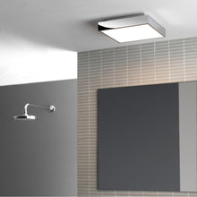 Load image into Gallery viewer, Taketa LED Flush Mount Ceiling Light in bathroom.