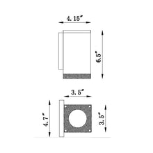 Load image into Gallery viewer, Avenue Outdoor Ceiling Light - line drawing.