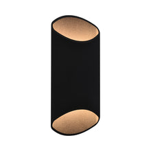 Load image into Gallery viewer, Avenue Outdoor Cylindrical Wall Light in Medium/Black.