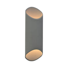 Load image into Gallery viewer, Avenue Outdoor Cylindrical Wall Light in Long/Silver.
