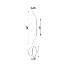 Load image into Gallery viewer, Avenue Outdoor Cylindrical Wall Light - line drawing.