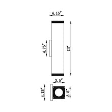 Load image into Gallery viewer, Avenue Outdoor Wall Light - line drawing.