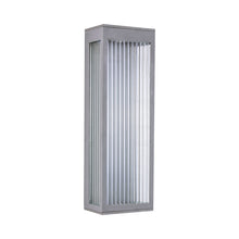 Load image into Gallery viewer, Avenue Ribbed Outdoor Wall Light in Medium/Silver.