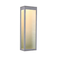 Load image into Gallery viewer, Avenue Ribbed Outdoor Wall Light in Detail.