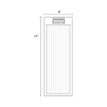 Load image into Gallery viewer, Avenue Ribbed Outdoor Wall Light - line drawing.