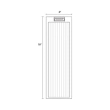 Load image into Gallery viewer, Avenue Ribbed Outdoor Wall Light - line drawing.
